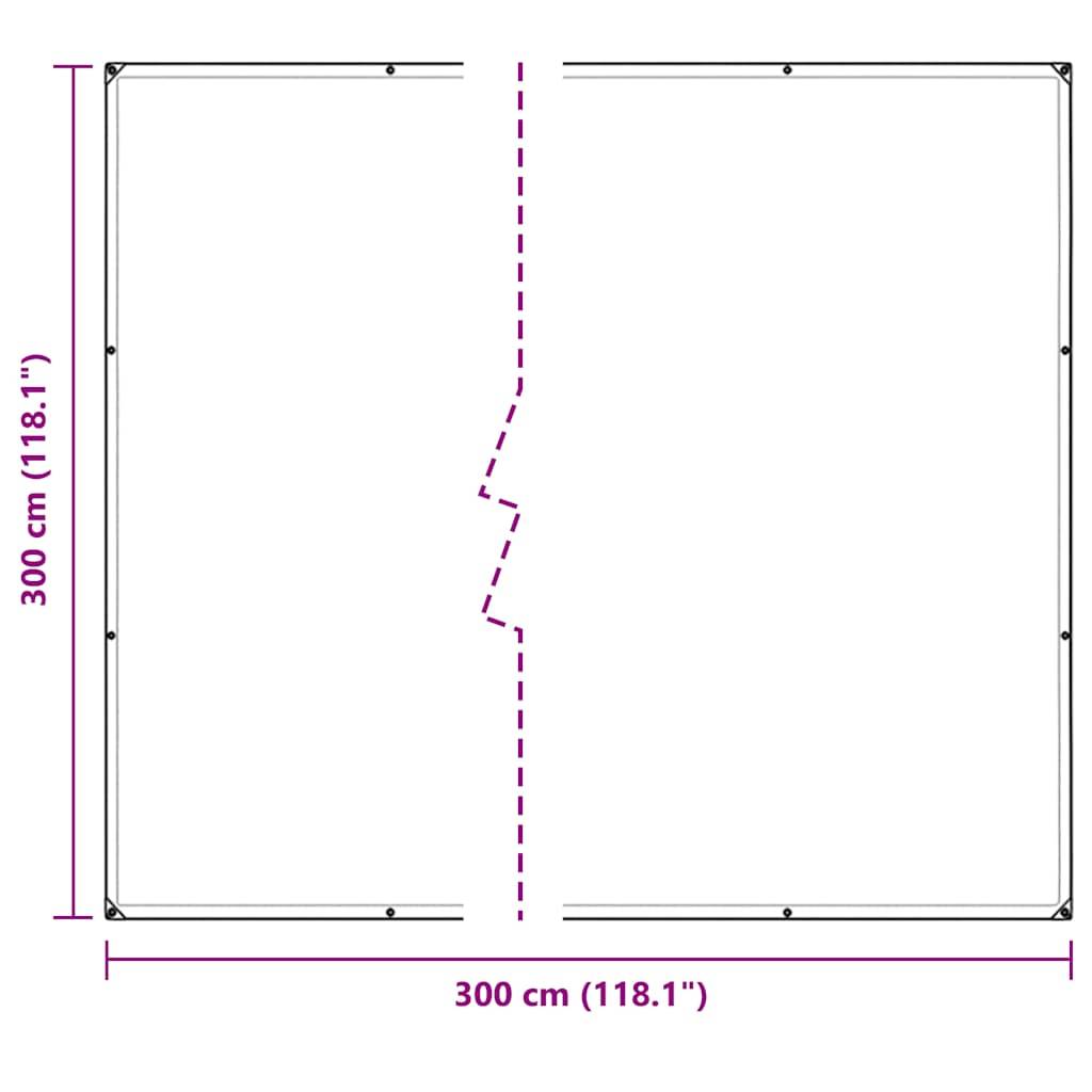 Maison Chic - Bâche de protection | Bâche transparente avec œillets 3 x 3 m PVC Maison Chic - Image 10