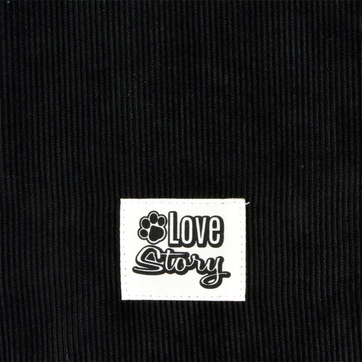 Love Story - Manteau Pour Chien "Velours Côtelé" 30cm Noir - Image 7