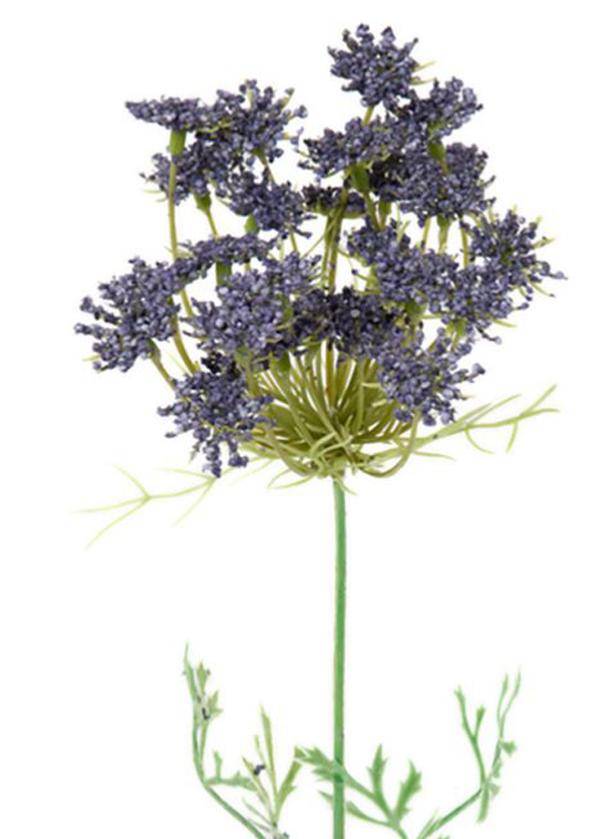 Artificielles - Carotte sauvage factice en tige H45cm idéale pour bouquet Mauve violet - couleur: Mauve violet - Imagen 2