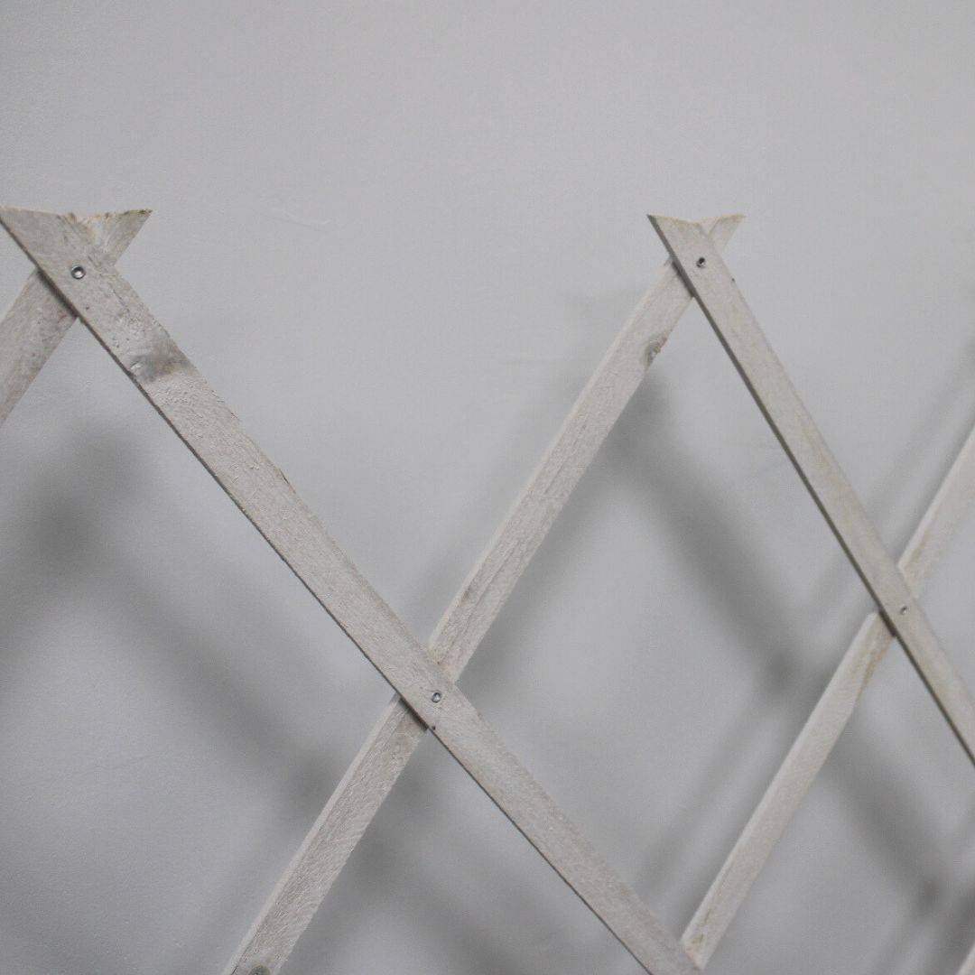Comercial Candela - Treillis Bois| Blanc| 100% Bois Pin| 0,5X1,5M| Gardien Des Plantes| Résistant| Decoration Jardin - Imagen 2