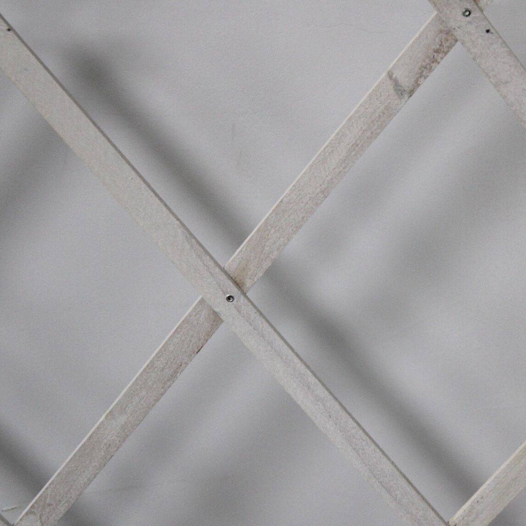 Comercial Candela - Treillis Bois| Blanc| 100% Bois Pin| 0,5X1,5M| Gardien Des Plantes| Résistant| Decoration Jardin - Imagen 4