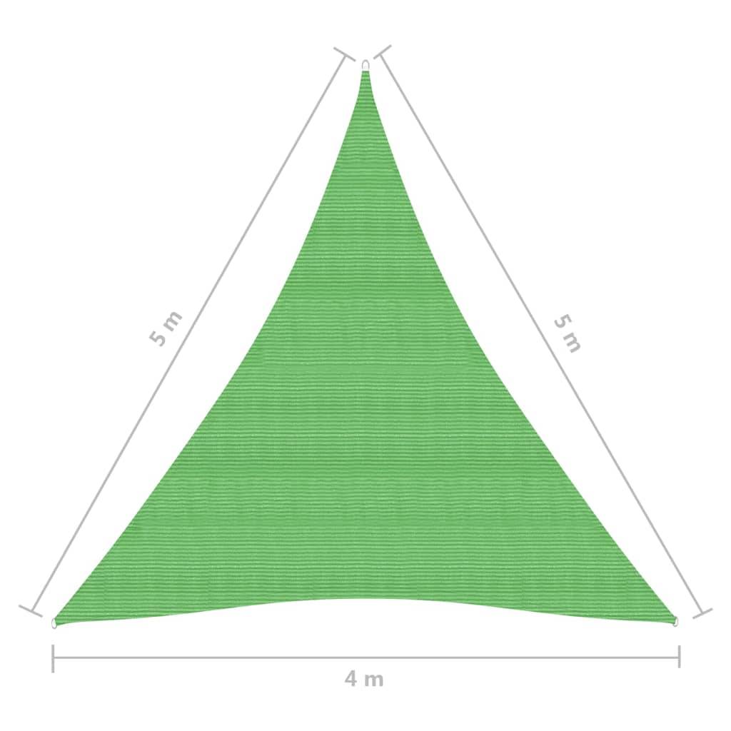 Helloshop26 - Voile toile d'ombrage parasol 160 g/m² PEHD 4 x 5 x 5 m vert clair - Imagen 6