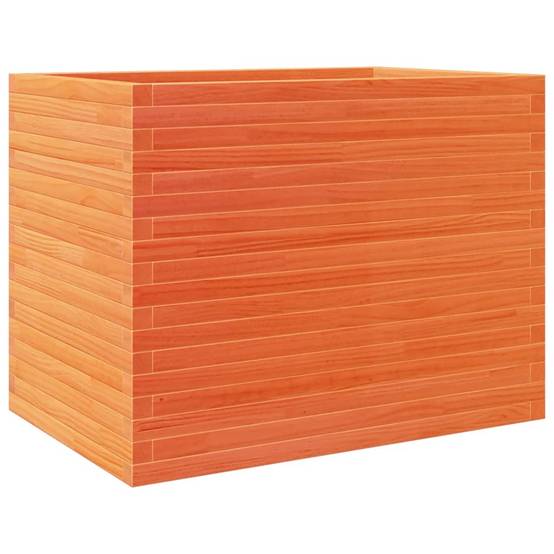 Jardinière | Pot de fleurs | Cache-pot | Bac à fleurs cire marron 90x60x68,5 cm bois de pin massif - Image 1