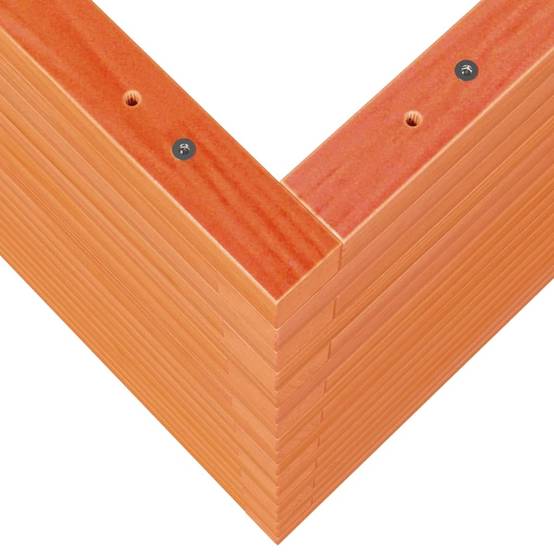 Jardinière | Pot de fleurs | Cache-pot | Bac à fleurs cire marron 90x60x68,5 cm bois de pin massif - Image 8