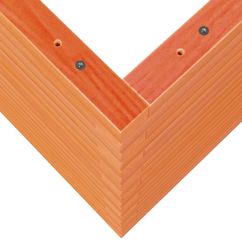 Jardinière | Pot de fleurs | Cache-pot | Bac à fleurs cire marron 90x60x68,5 cm bois de pin massif - Image 8