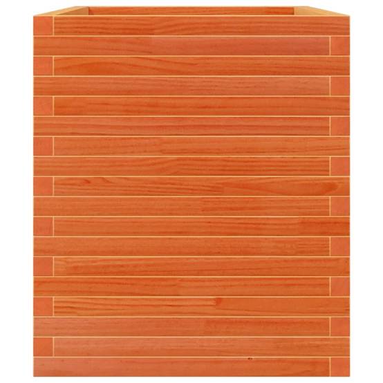 Jardinière | Pot de fleurs | Cache-pot | Bac à fleurs cire marron 90x60x68,5 cm bois de pin massif - Image 6