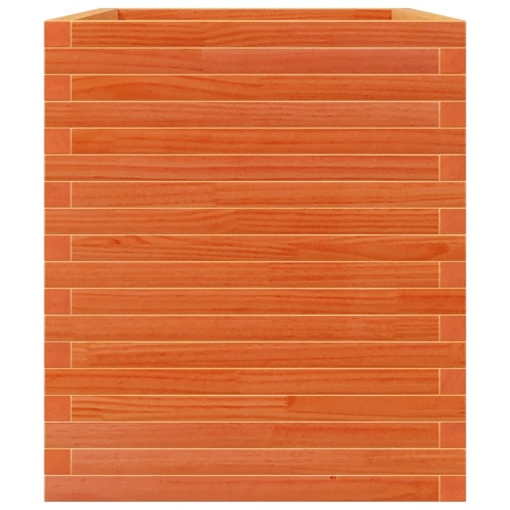 Jardinière | Pot de fleurs | Cache-pot | Bac à fleurs cire marron 90x60x68,5 cm bois de pin massif - Image 6
