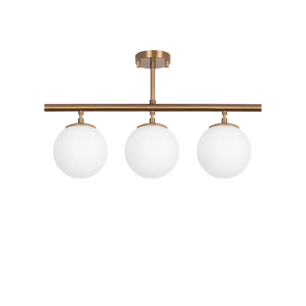 Concept Usine - Plafonnier vintage - 3 lampes AMBRE - Image 1