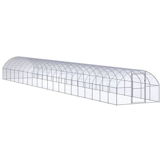 Poulailler extérieur Acier galvanisé Volière grillagée jardin 3x20x2 m – ComfortXL Outdoor Living - Image 1