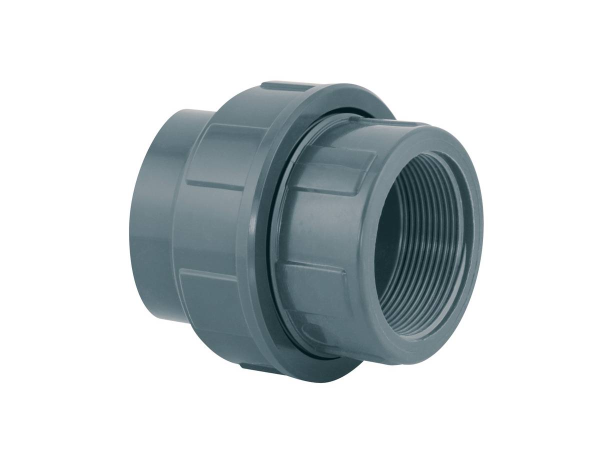 Fitt - Union mixte 3 pièces PVC pression femelle/taraudé 63 x 2" - Fitt - Imagen 1