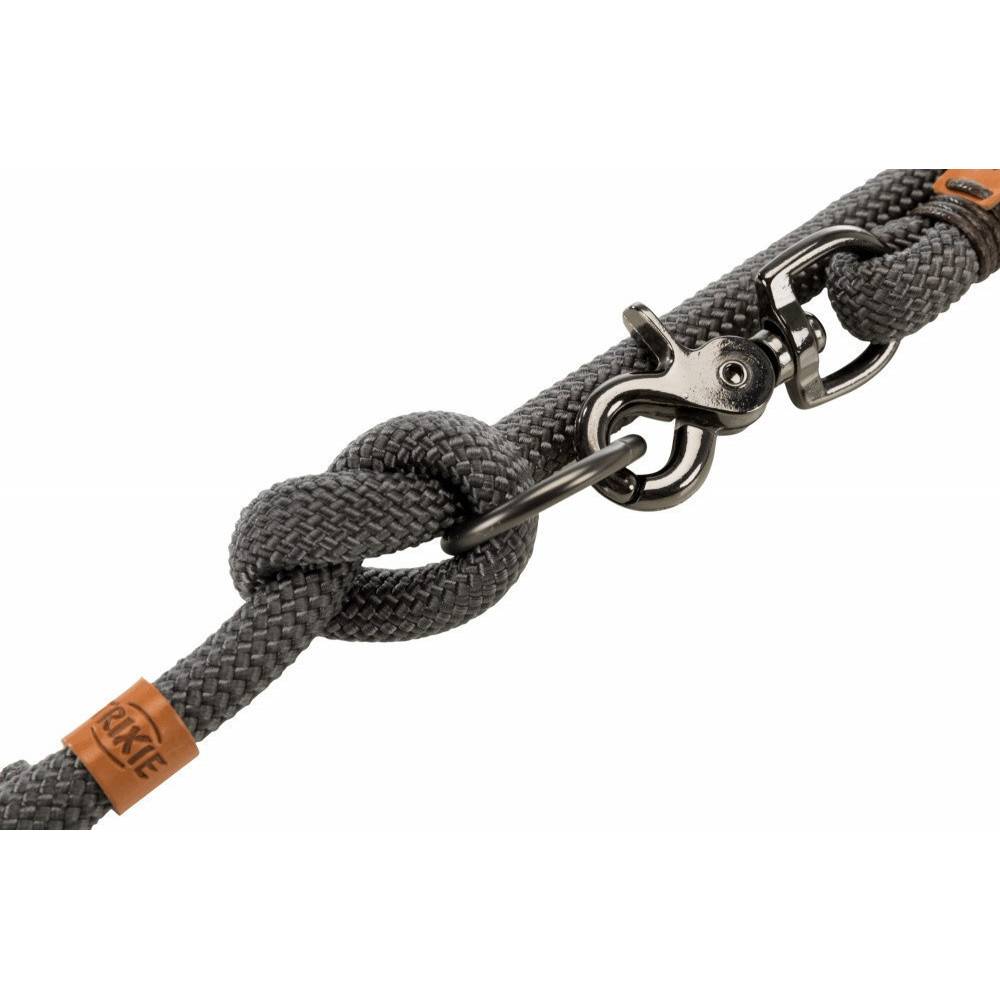 Trixie - Trixie - Laisse ø 13 mm x 2 mètres.  L-XL. réglable gris foncé BE NORDIC pour chien - Imagen 4