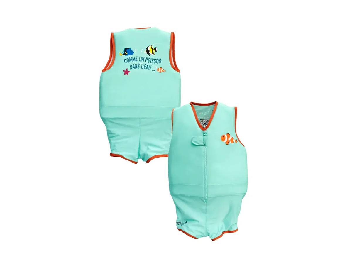 Plouf - Maillot de bain flottant garçon Petit Poisson Taille 5 - Plouf