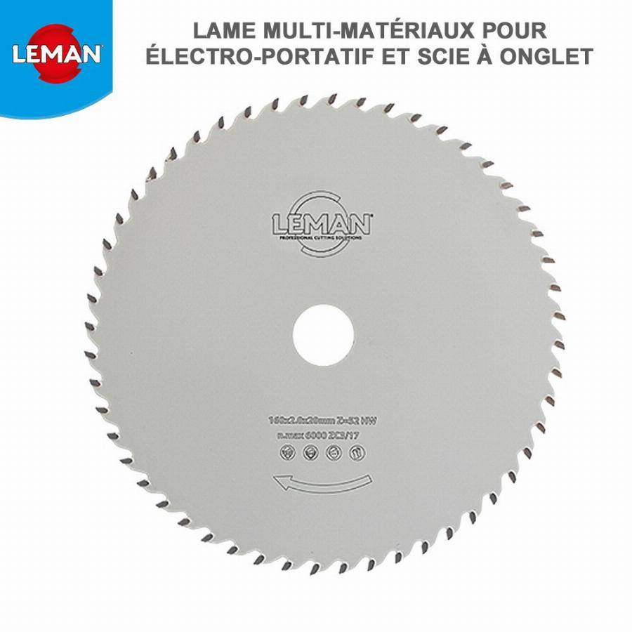 Lame de scie circulaire diamant 160 x 20 x 1,8 - 8 dents - LEMAN - 350TF.160.1808 - Imagen 2