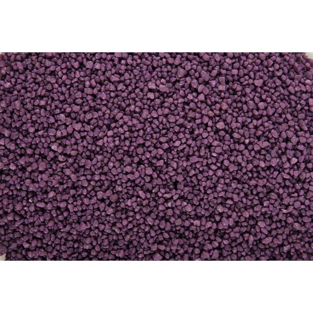 Sable décoratif 2-3 mm aqua Sand violet améthyste 1kg pour aquarium. - Image 2