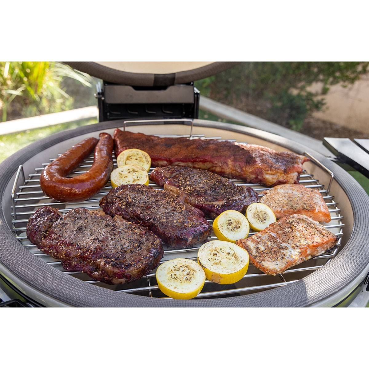 Barbecue à charbon Kamado Gris Céramique Grille Ø 52cm 134 x 77 x 120 cm PIT BOSS - Imagen 10