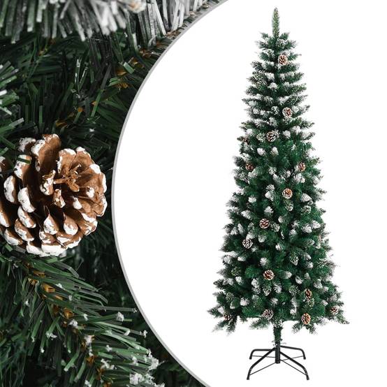 Vidaxl - Sapin de Noël artificiel avec support Vert 240 cm PVC vidaXL 345177 - Image 1