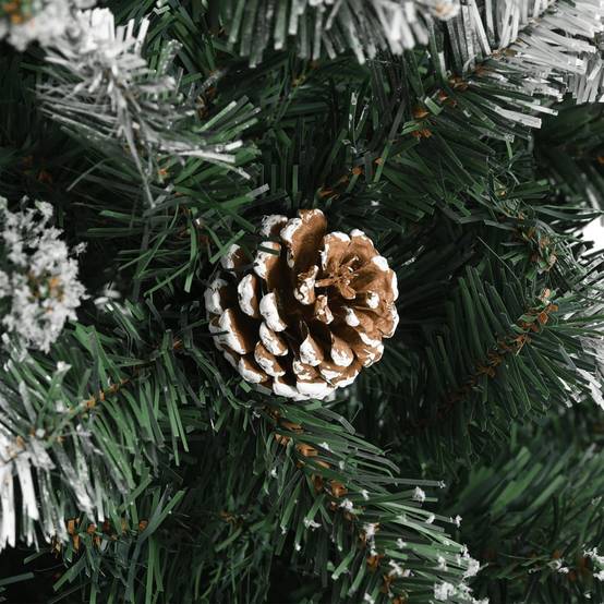 Vidaxl - Sapin de Noël artificiel avec support Vert 240 cm PVC vidaXL 345177 - Image 5