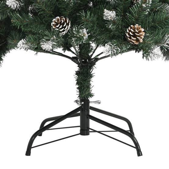 Vidaxl - Sapin de Noël artificiel avec support Vert 240 cm PVC vidaXL 345177 - Image 6