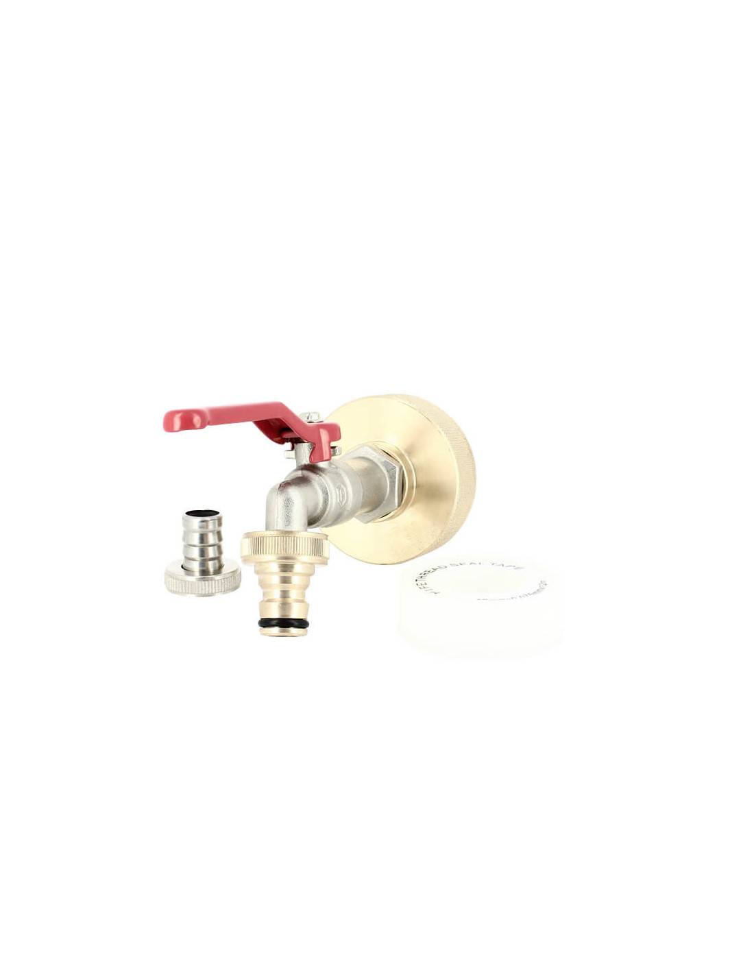 Raccord S60X6 Laiton - Robinet ECO laiton 15 mm + Nez 20x27 - Imagen 4