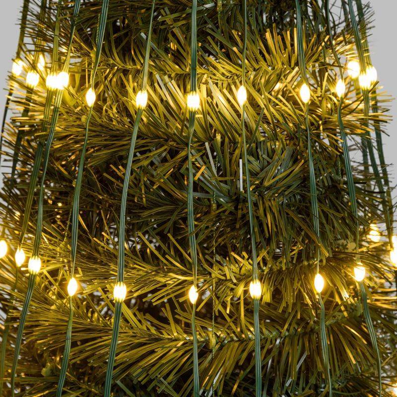 Lotti - Sapin lumineux conique animé H150cm 234 PixelLED blanc chaud et froid haute luminosité avec télécommande Lotti - Imagen 9