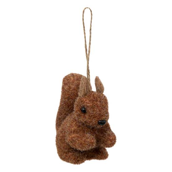 Déco de Sapin Écureuil marron