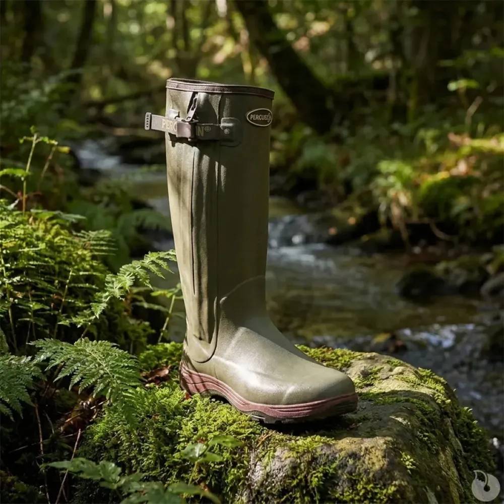 Bottes SPS full zip Cambridge néoprène caoutchouc kaki 37 à 48 Percussion - Image 3