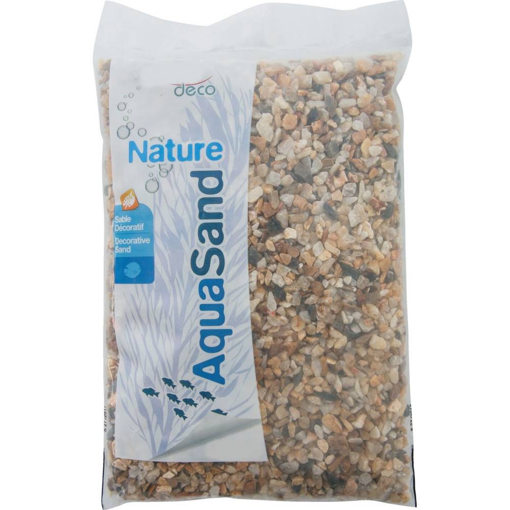 animallparadise - Sol décoratif 2-5 mm naturel quartz jaune AquaSand 1 kg pour aquarium. - Imagen 1