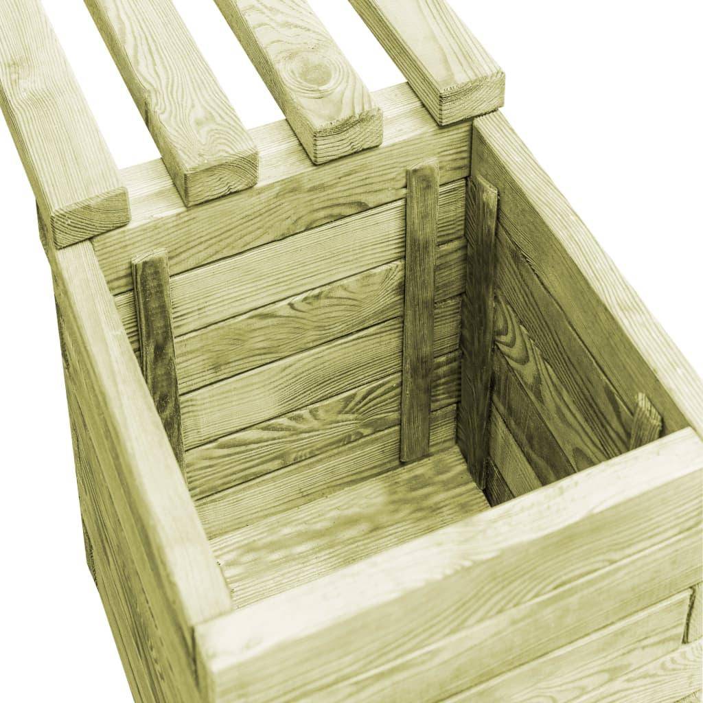 Helloshop26 - Banc de jardin à jardinières bois de pin imprégné - Imagen 4