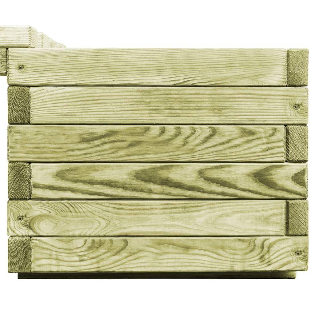 Helloshop26 - Banc de jardin à jardinières bois de pin imprégné - Imagen 5