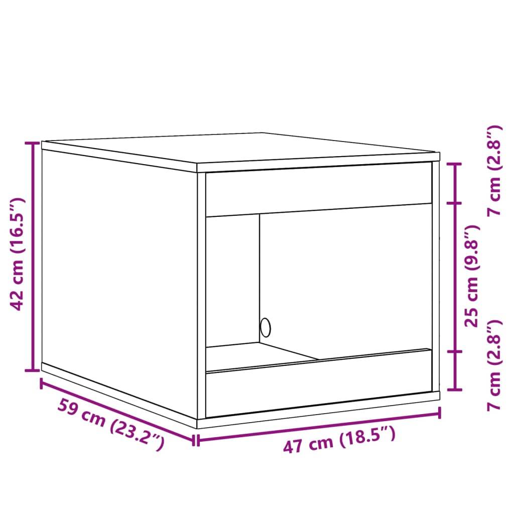 Vidaxl - Meuble de bac à litière pour chat noir bois d'ingénierie vidaXL 857761 - Image 3