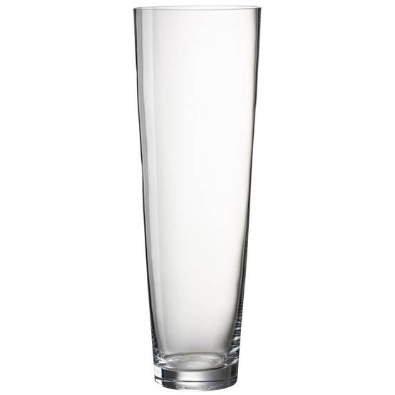 J-Line - Vase en verre transparent 17.5x17.5x50 cm - J-Line
