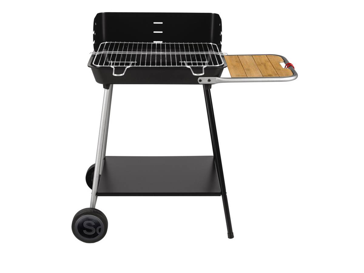 Somagic - Barbecue à charbon Excel Duo Grill sur chariot + Tournebroche - Somagic - Image 2