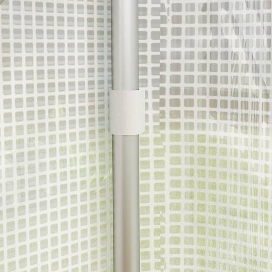Outsunny - Serre de jardin 12 m² - serre tunnel 4 x 3 x 2 m porte 2 grandes fenêtres enroulables maillées blanc - Outsunny - Image 7