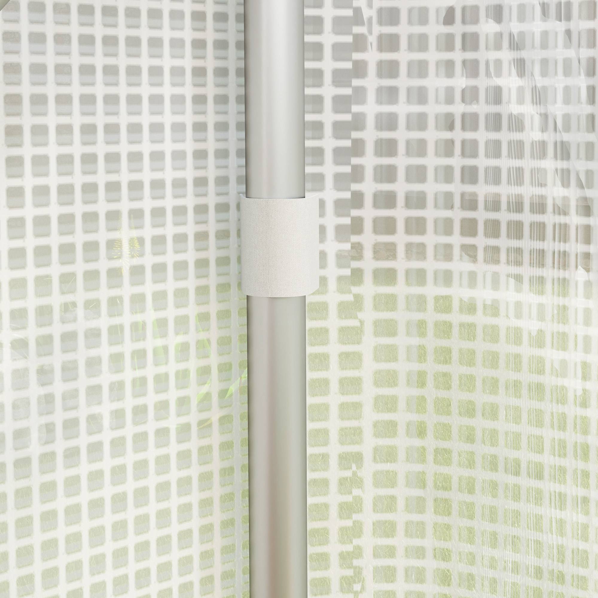 Outsunny - Serre de jardin 12 m² - serre tunnel 4 x 3 x 2 m porte 2 grandes fenêtres enroulables maillées blanc - Outsunny - Image 7