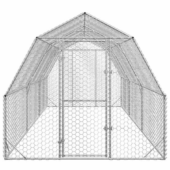 Vidaxl - Poulailler 2,5x6x2,25 m acier galvanisé vidaXL 3328517 - Image 8
