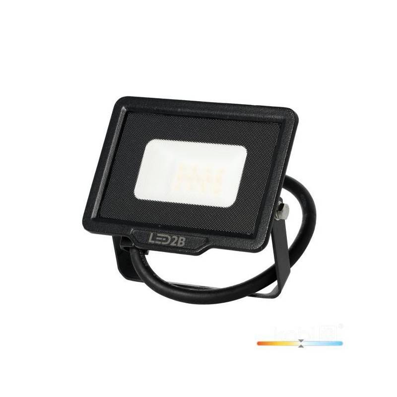 Projecteur LED MH 10W noir 4000K IP65 blanc naturel - Image 2