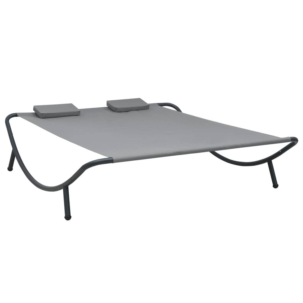 Vidaxl - Chaise longue d'extérieur Tissu Anthracite vidaXL 48076 - Imagen 1