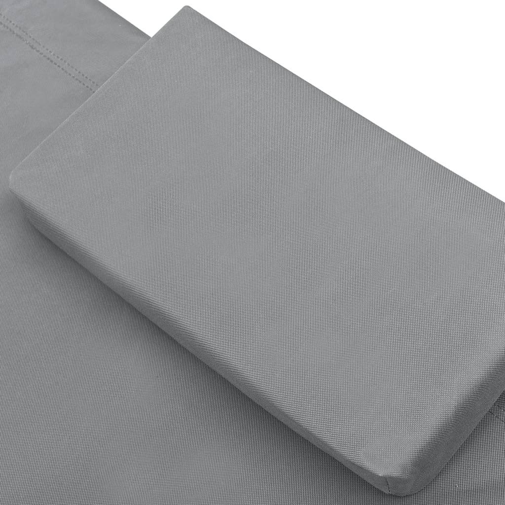 Vidaxl - Chaise longue d'extérieur Tissu Anthracite vidaXL 48076 - Imagen 4