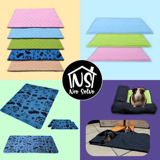 Lot de 2 Coussins Polaire pour Cochon d'Inde avec cachette et Couverture intégrée - Neo Solvo - Image 4