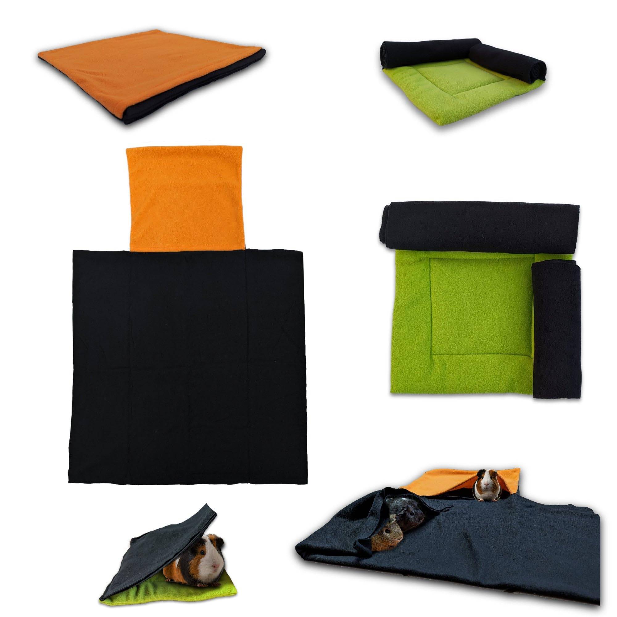 Lot de 2 Coussins Polaire pour Cochon d'Inde avec cachette et Couverture intégrée - Neo Solvo - Image 1