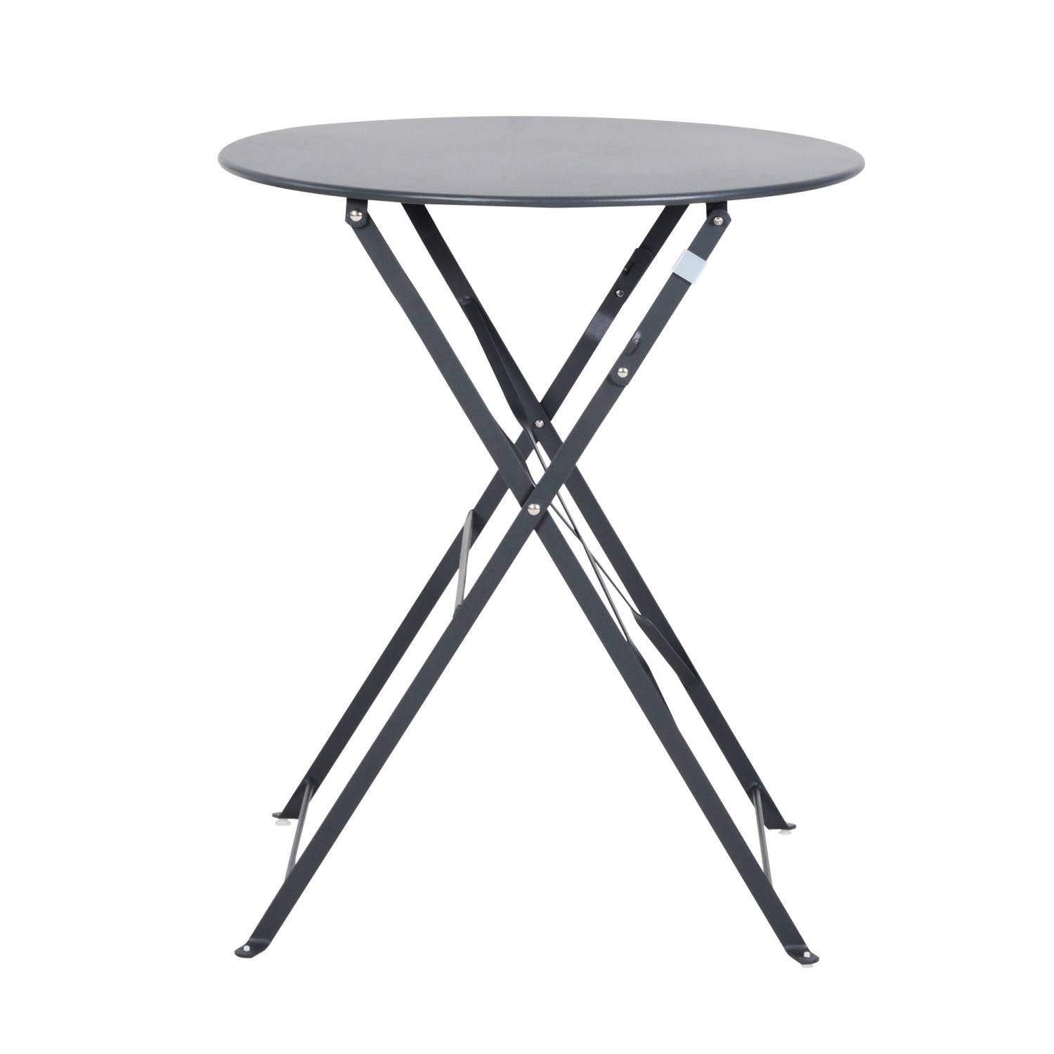 Avril Paris - Table et chaises pliantes bistrot balcon terrasse - 2 places - Anthracite - FLORE - Imagen 3