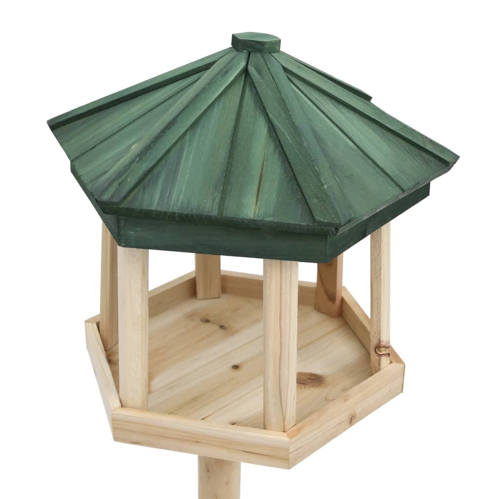 Vidaxl - Mangeoire À Oiseaux Sur Pied Bois De Sapin 33X110 Cm - vidaXL - Image 1