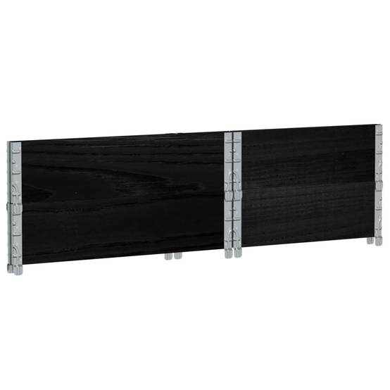 Jardinière bois de pin noir 80 x 60 x 41 cm - PANGIVO - Image 6