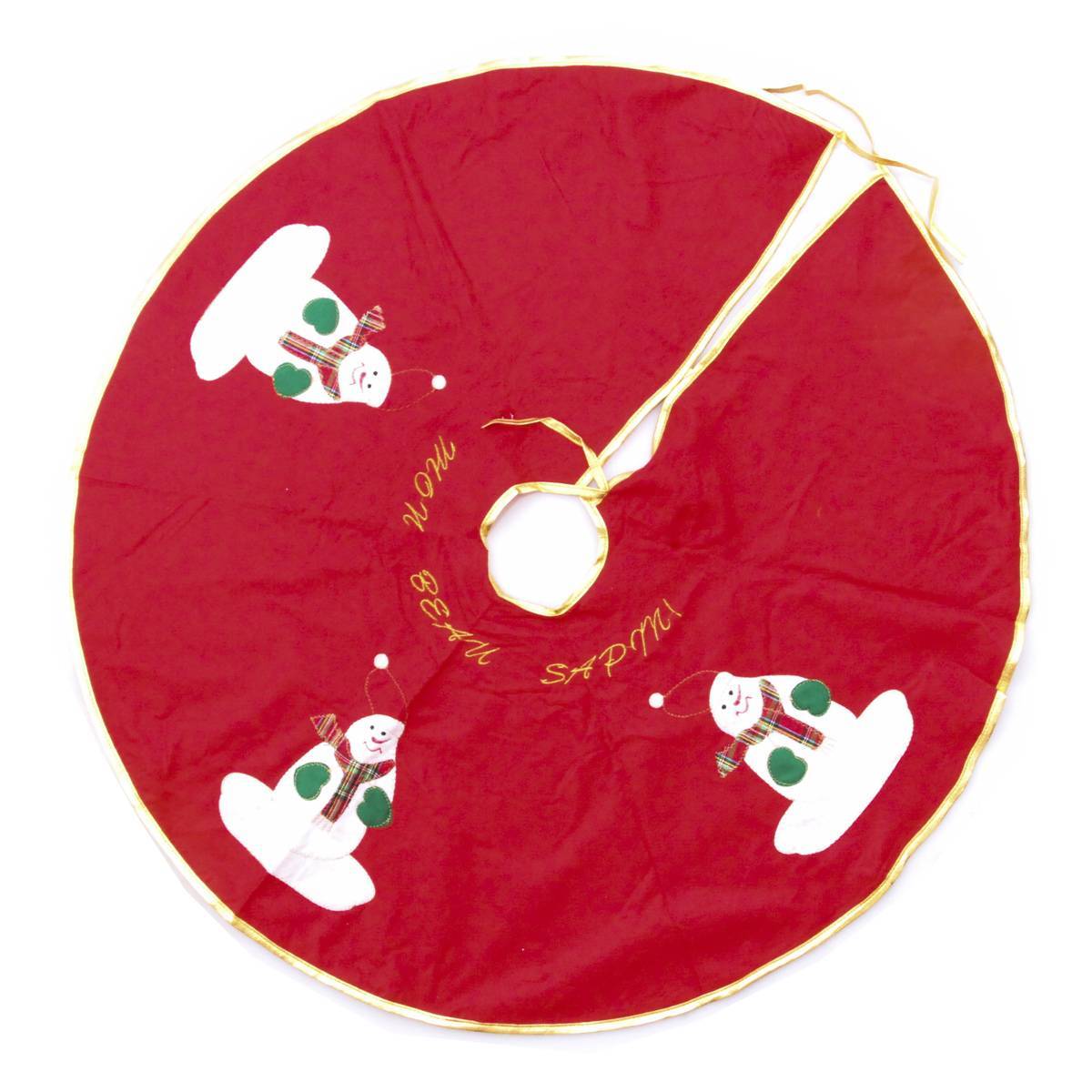 Fééric Lights & Christmas - Tapis de sapin en feutrine rouge D90cm - Atmosphera Créateur d'intérieur - Imagen 4