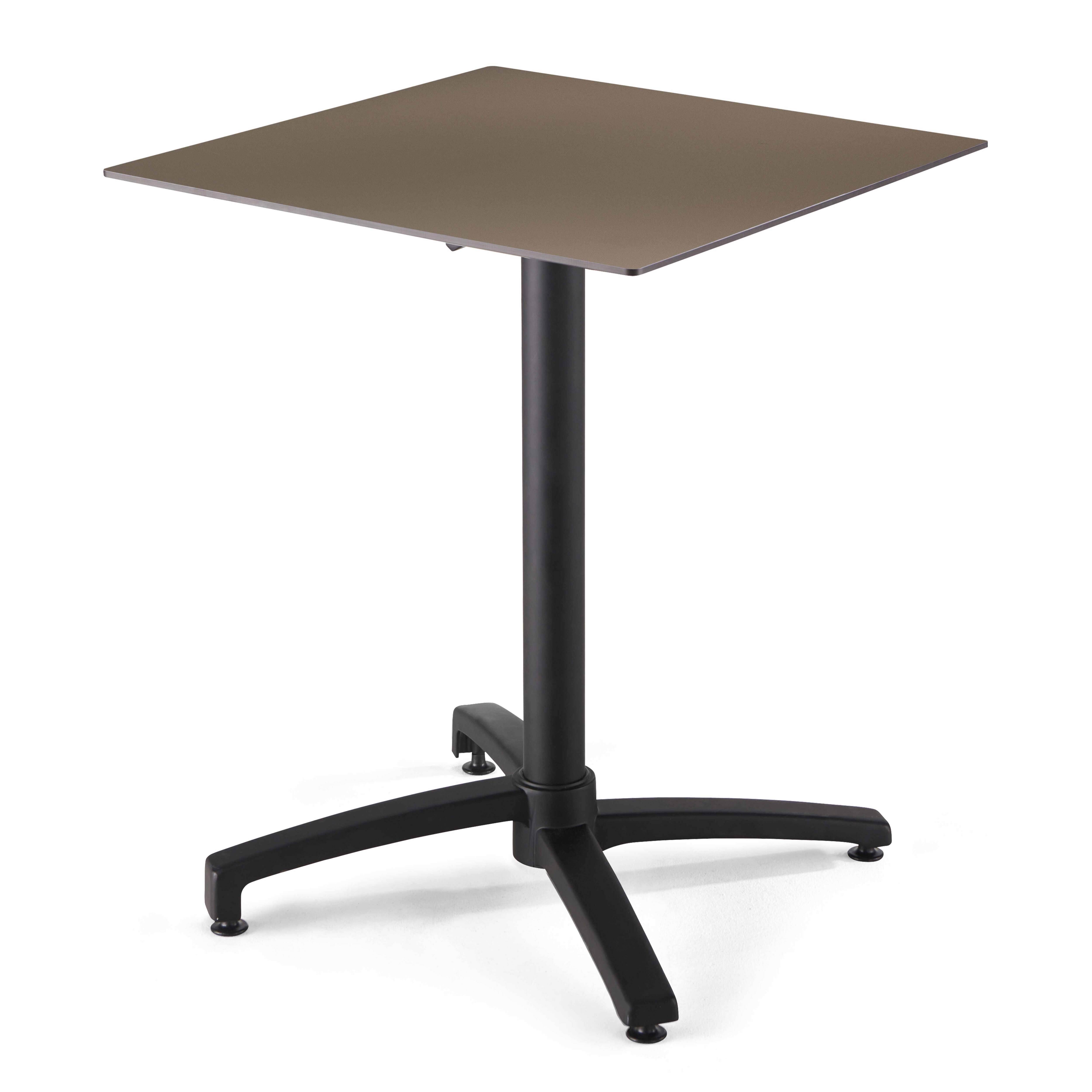 Oviala - Ensemble table 60 cm taupe et 2 fauteuils en métal taupe - Oviala - Imagen 2