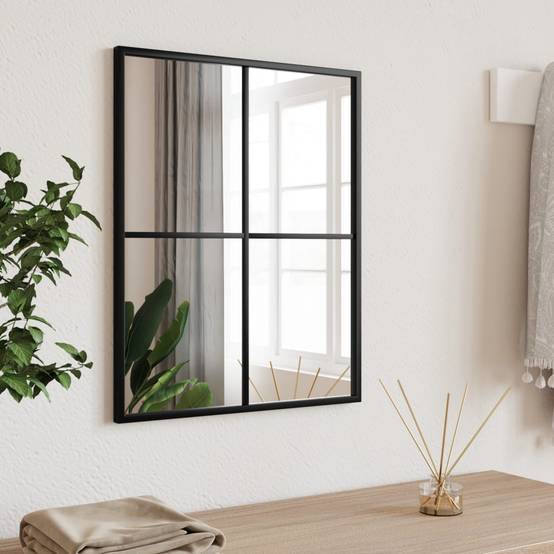 Maison Chic - Miroir mural noir 40x50 cm rectangulaire fer Maison Chic - Image 2