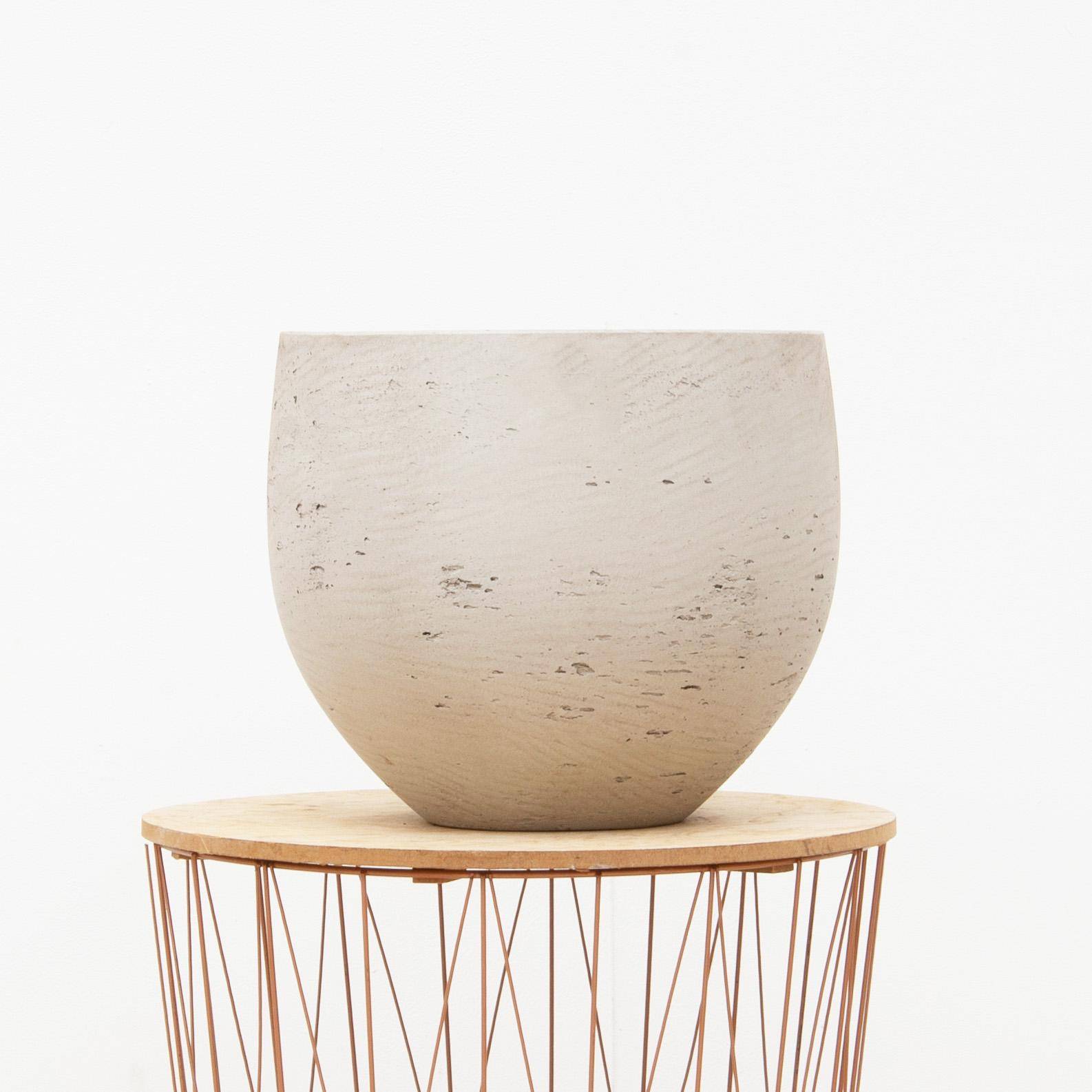Pot de fleurs beige délavé - taille XS - D.69cm x H.57cm - Image 2
