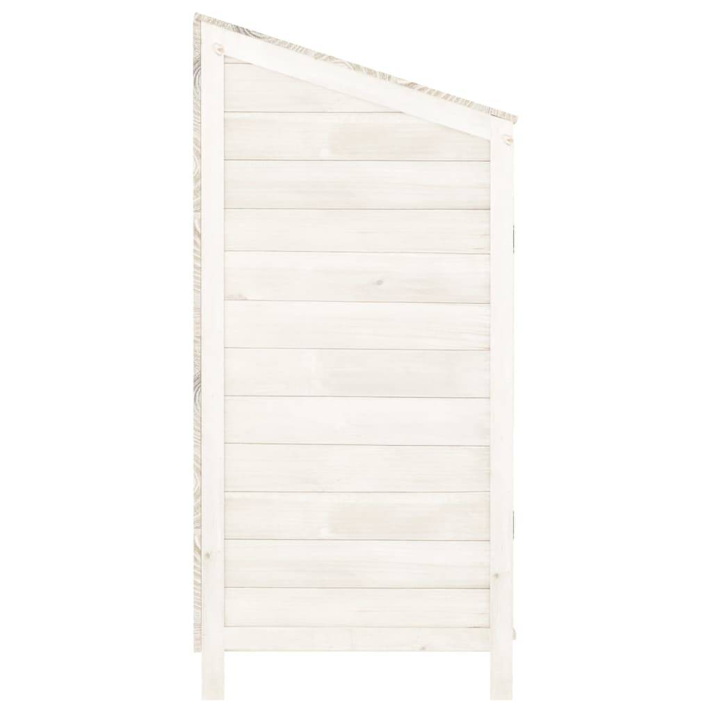 Vidaxl - Remise de jardin Blanc 102x52x112 cm Bois de sapin solide vidaXL 152183 - Image 6