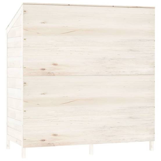 Vidaxl - Remise de jardin Blanc 102x52x112 cm Bois de sapin solide vidaXL 152183 - Image 7