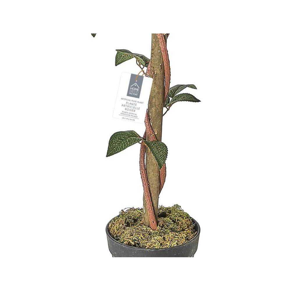 The Home Deco Factory - Rosier artificiel en pot 90 cm - Imagen 3